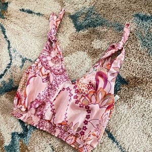 free people weekend in montauk crop top size small